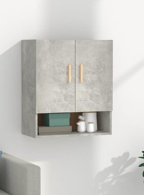 VidaXL Wandkast 60x31x70 cm bewerkt hout betongrijs