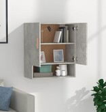 VidaXL Wandkast 60x31x70 cm bewerkt hout betongrijs