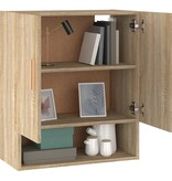 VidaXL Wandkast 60x31x70 cm bewerkt hout sonoma eikenkleurig