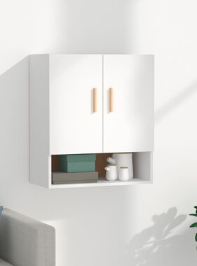 VidaXL Wandkast 60x31x70 cm bewerkt hout wit