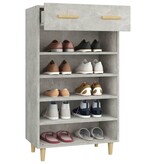 VidaXL Schoenenkast 60x35x105 cm bewerkt hout betongrijs