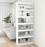 VidaXL Boekenkast/kamerscherm 80x30x198 cm bewerkt hout wit