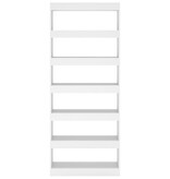 VidaXL Boekenkast/kamerscherm 80x30x198 cm bewerkt hout wit