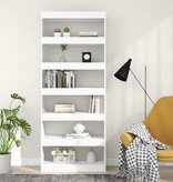 VidaXL Boekenkast/kamerscherm 80x30x198 cm bewerkt hout wit