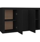 VidaXL Dressoir 120x36x69 cm bewerkt hout zwart