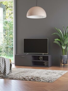 VidaXL Tv-meubel 120x34x37 cm bewerkt hout grijs
