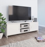 VidaXL Tv-meubel 120x30x37,5 cm bewerkt hout wit