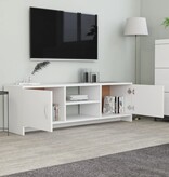 VidaXL Tv-meubel 120x30x37,5 cm bewerkt hout wit