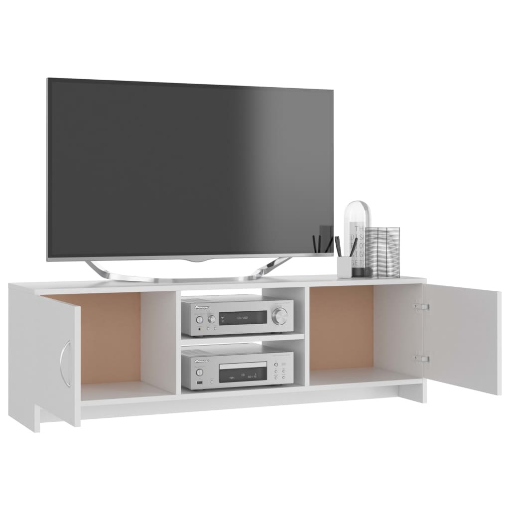 VidaXL Tv-meubel 120x30x37,5 cm bewerkt hout wit