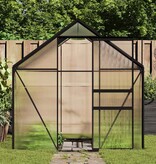 VidaXL Tuinkas met basisframe 4,75 m² aluminium antracietkleurig