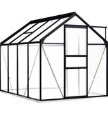 VidaXL Tuinkas met basisframe 4,75 m² aluminium antracietkleurig
