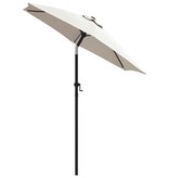 VidaXL Parasol 200x224 cm aluminium zandwit
