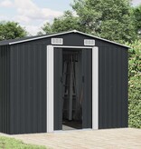 VidaXL Tuinschuur 257x779x181 cm gegalvaniseerd staal antracietkleurig