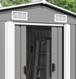VidaXL Tuinschuur 257x779x181 cm gegalvaniseerd staal grijs