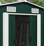 VidaXL Tuinschuur 257x779x181 cm gegalvaniseerd staal groen