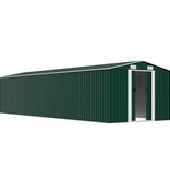 VidaXL Tuinschuur 257x779x181 cm gegalvaniseerd staal groen