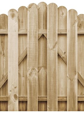 VidaXL Poort 100x100 cm geïmpregneerd grenenhout