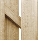 VidaXL Poort 100x100 cm geïmpregneerd grenenhout