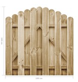 VidaXL Poort 100x100 cm geïmpregneerd grenenhout