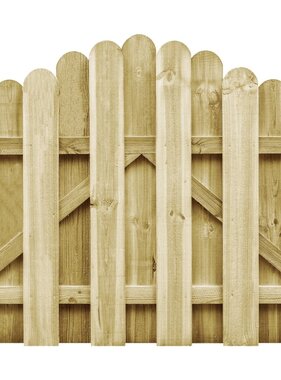 VidaXL Poort 100x75 cm groen geïmpregneerd grenenhout