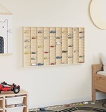 VidaXL Muurdisplaykast met plank Beige 98 x 4,5 x 55 cm Bewerkt hout