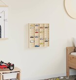 VidaXL Muurdisplaykast met plank Beige 40 x 4,5 x 43 cm Bewerkt hout