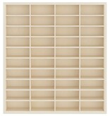 VidaXL Muurdisplaykast met plank Beige 40 x 4,5 x 43 cm Bewerkt hout