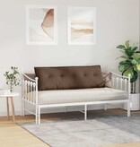 VidaXL Rugkussen Bruin 140 x 19 x 50 cm Stof