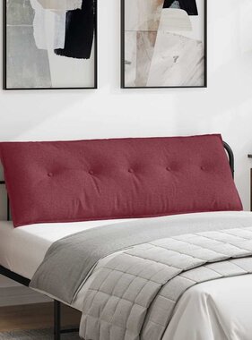 VidaXL Rugkussen Wijnrood 140 x 19 x 50 cm Stof