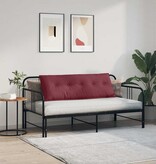 VidaXL Rugkussen Wijnrood 140 x 19 x 50 cm Stof