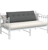 VidaXL Rugkussen Donkergrijs 140 x 19 x 50 cm Stof