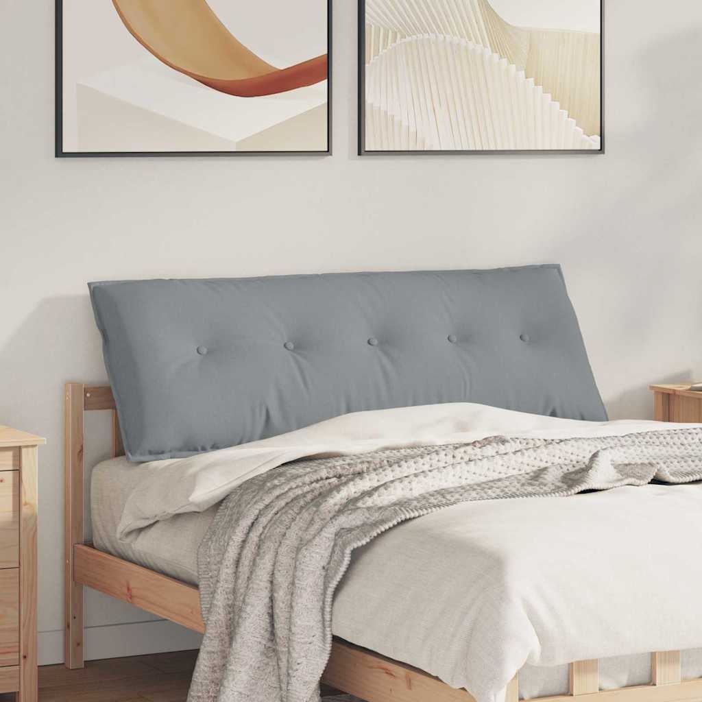 VidaXL Rugkussen Lichtgrijs 140 x 19 x 50 cm Stof