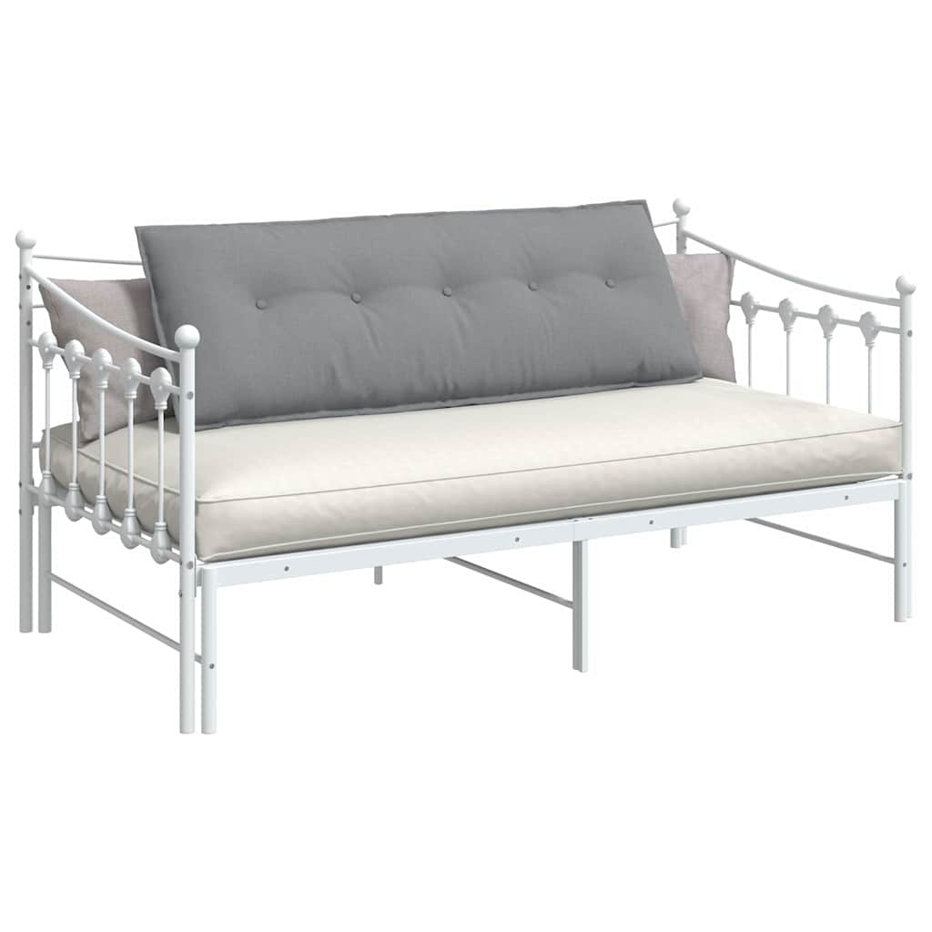 VidaXL Rugkussen Lichtgrijs 140 x 19 x 50 cm Stof