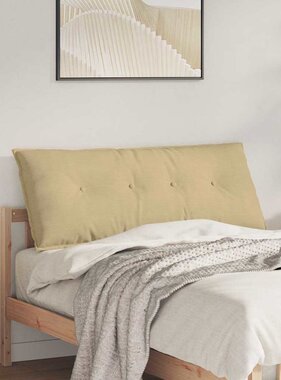 VidaXL Rugkussen Grijs groen 120 x 50 cm Cordstof