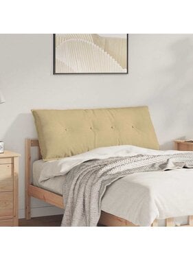 VidaXL Rugkussen Grijs groen 120 x 50 cm Cordstof