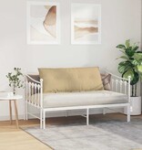 VidaXL Rugkussen Grijs groen 120 x 50 cm Cordstof