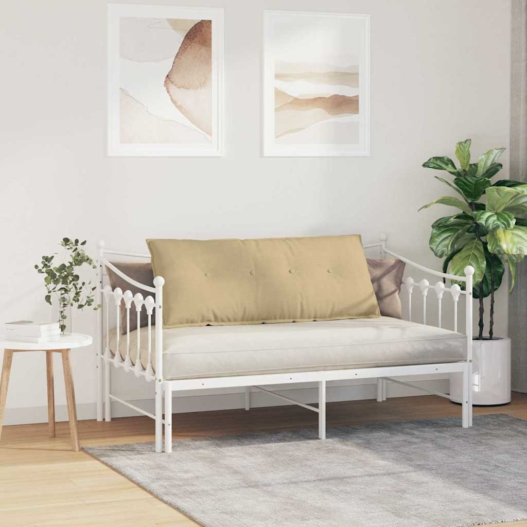 VidaXL Rugkussen Grijs groen 120 x 50 cm Cordstof