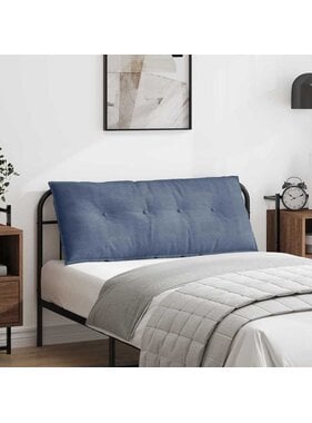 VidaXL Rugkussen Blauw 120 x 50 cm Cordstof