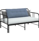 VidaXL Rugkussen Blauw 120 x 50 cm Cordstof