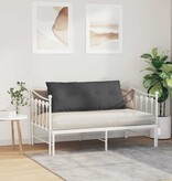 VidaXL Rugkussen Donkergrijs 120 x 50 cm Cordstof