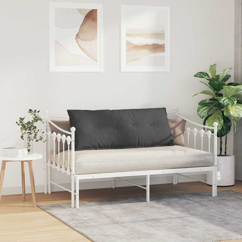 VidaXL Rugkussen Donkergrijs 120 x 50 cm Cordstof