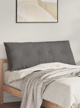 VidaXL Rugkussen Lichtgrijs 120 x 50 cm Cordstof