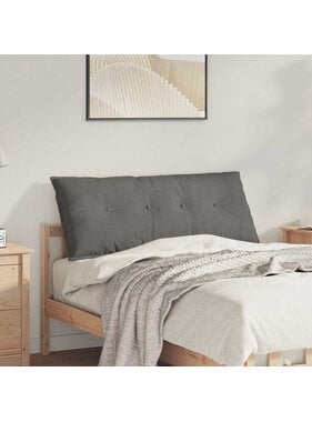 VidaXL Rugkussen Lichtgrijs 120 x 50 cm Cordstof