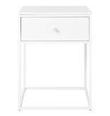 House Nordic ApS Vita Bijzettafel - wit, staal, 40x40x55cm