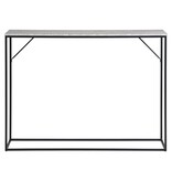 House Nordic ApS Vita Consoletafel - travertijnlook, zwart, 110x26x80cm