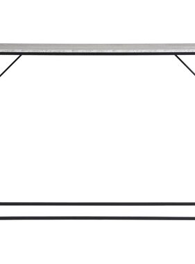 House Nordic ApS Vita Consoletafel - travertijnlook, zwart, 110x26x80cm