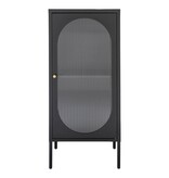 House Nordic ApS Adelaide Vitrinekast - Zwart, Staal/Glas, 50x35x110 cm