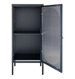 House Nordic ApS Adelaide Vitrinekast - Zwart, Staal/Glas, 50x35x110 cm