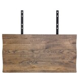 House Nordic ApS Verlengplaten voor 3 meter Toulon tafel - Wave Edge - Gerookt, Eiken/Staal, 100x50x4 cm - Set van 2