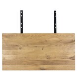 House Nordic ApS Verlengplaten voor Montpellier Tafel - Natuurlijk, Eiken/Staal, 95x50x4 cm - Set van 2